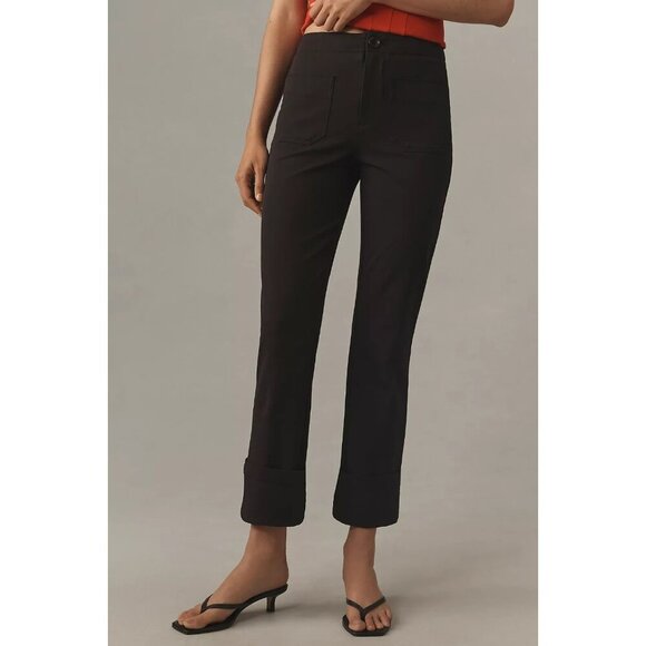 Anthropologie Maeve Bombshell Cuff Capri Pants 30 - Picture 2 of 3